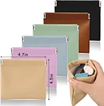 Small makeup bag for purse is made of PU, soft and durable, waterproof and washable. The suede lining is gentle protection lipstick and gloss, no risk of rolling all over purse and scratching shells with keys.